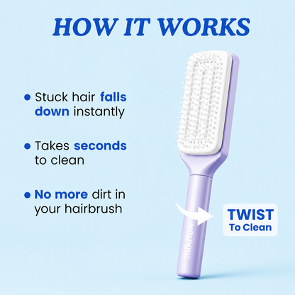 SilkFlow™ Self-Cleaning Hair Brush