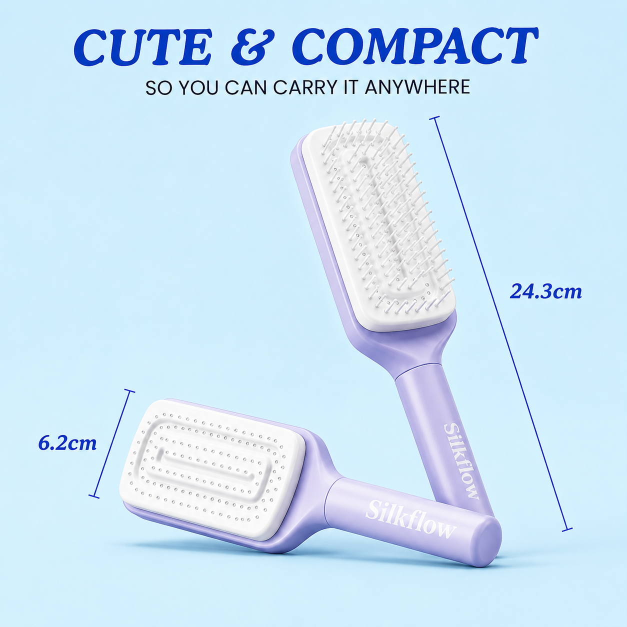 SilkFlow™ Self-Cleaning Hair Brush