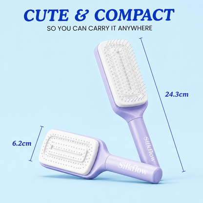 SilkFlow™ Self-Cleaning Hair Brush
