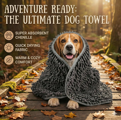 FurCare™ – Bath Grooming Glove | 2-in-1 Brush + Drying Towel | Fast Water Pull